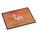 Carolines Treasures 18 x 27 in. Polkadot Camel Watercolor Indoor or Outdoor Mat BB7393MAT